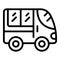 Emergency car icon outline vector. Medic automobile