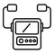 Emergency defibrillator icon outline vector. Automatic care