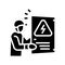 emergency electricians glyph icon vector illustration