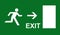 Emergency exit sign