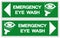 Emergency Eye Wash Symbol Sign, Vector Illustration, Isolate On White Background Label. EPS10