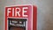 Emergency of Fire alarm system notifier or alert or bell warning equipment use when on fire Manual Pull Station