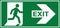 Emergency fire exit sign, Emergency sign, Emergency exit, Emergency Exit sign board, Green emergency exit sign, Fire sign