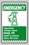 Emergency Hazardous Voltage Above Keep Out Death Or Serious Injury Will Occur Symbol Sign