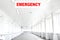 Emergency hospital corridor