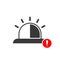 Emergency icon with exclamation mark. Emergency icon and alert, error, alarm, danger symbol