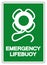 Emergency Lifebuoy Symbol Sign, Vector Illustration, Isolated On White Background Label .EPS10
