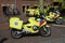 Emergency motorbikes in The Hague which are being used to get quick to victims in narrow busy streets