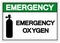 Emergency Oxygen Symbol Sign,Vector Illustration, Isolate On White Background Label. EPS10