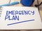 Emergency Plan, Motivational Words Quotes Concept