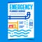 Emergency Plumber Service Promo Banner Vector