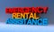 Emergency rental assistance on blue