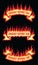 Emergency Response Team Fire Flame Scroll Banners