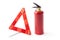 Emergency Road Triangle And Fire Extinguisher