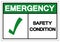Emergency Safety Condition Symbol, Vector Illustration, Isolate On White Background Label. EPS10