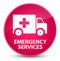 Emergency services elegant pink round button
