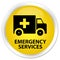 Emergency services premium yellow round button