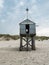 Emergency shelter on the beach of Terschelling, Netherlands