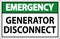 Emergency Sign Generator Disconnect