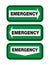 Emergency signs - green sign