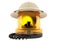 Emergency siren with safari hat