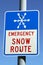 Emergency Snow Route Sign