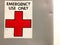 Emergency use only red cross medical sign background concept