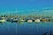 Emeryville boat dock on clear summer afternoon