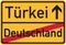 Emigration from Germany to Turkey - german sign