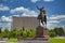 Emir Timur statue and Hotel Uzbekistan, Tashkent