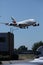 Emirates A380 plane landing on Amsterdam Airport, AMS