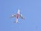 Emirates plane flying overhead