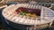 Emirates Stadium - home of Arsenal London soccer club - aerial view - LONDON, UK - DECEMBER 18, 2022