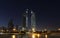 Emirates Towers at night, Dubai