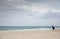 Emirati woman on the beach