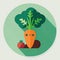 Emmer Vegetable Cute Playful Flat Icon by Generative AI