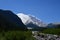Emmons Glacier and White River in Mount Rainier National Park, Washington