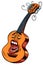 Emoji character emotion acoustic guitar musical instrument