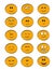 Emoji color collection flat