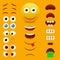 Emoji creator vector design collection