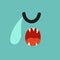 Emoji crying monster