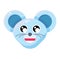 Emoji Cute Funny Animal Mouse Happy Expression