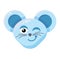 Emoji Cute Funny Animal Mouse Winking Expression