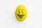 Emoji Easter egg with facial expression