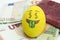 Emoji Easter egg with facial expression