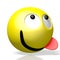 Emoji/ emoticon - happy/ hungry - 3D rendering