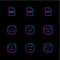 emoji , emoticon , smiley ,eps icons set vector