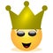 Emoji of a face of a king