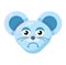 Emoji Funny Animal Mouse Sorrowful Expression