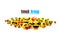 Emoji group yellow winking face. Funny cartoon emoticon icon. 3D illustration for chat or message.